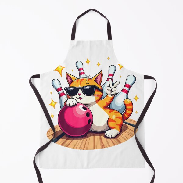 Item preview, Cute Cat With Sunglasses Cat Playing Bowling For men women T-Shirt designed and sold by Badriiiii.