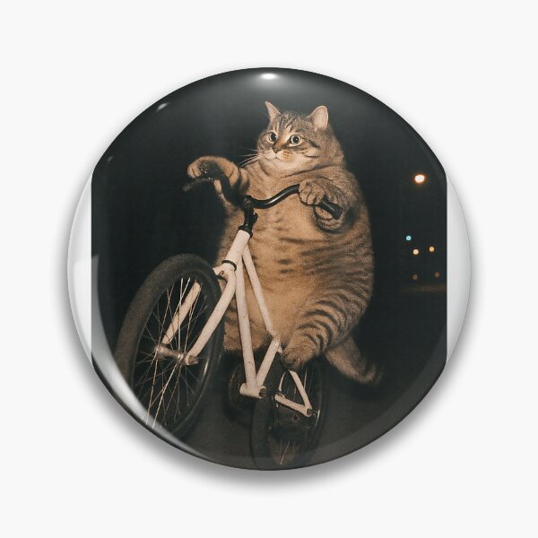 Item preview, Cute Cat On Bike Animal Funny Meme T-Shirt designed and sold by SavsMerch.