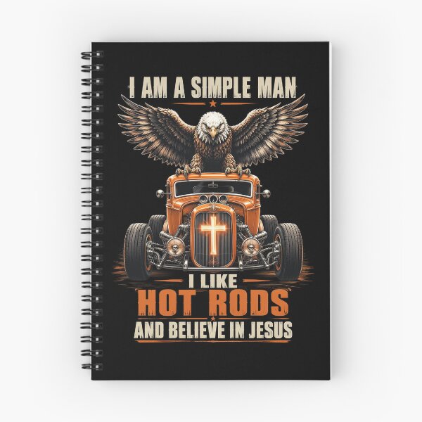 Item preview, I Am A Simple Man I Like Hot Rods and Believe in Jesus designed and sold by OlakunleOloroz.