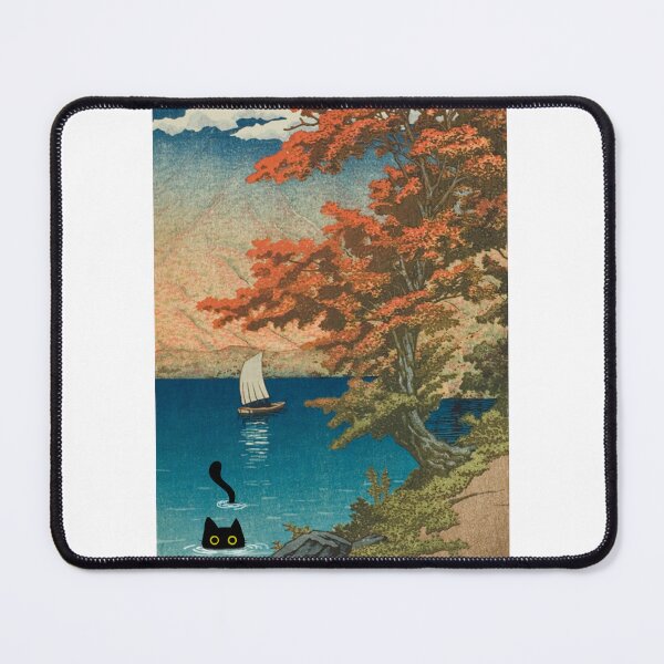 Item preview, Cat in Lake Chuzenji at Nikko - Nature Landscape designed and sold by PurrfectHome.