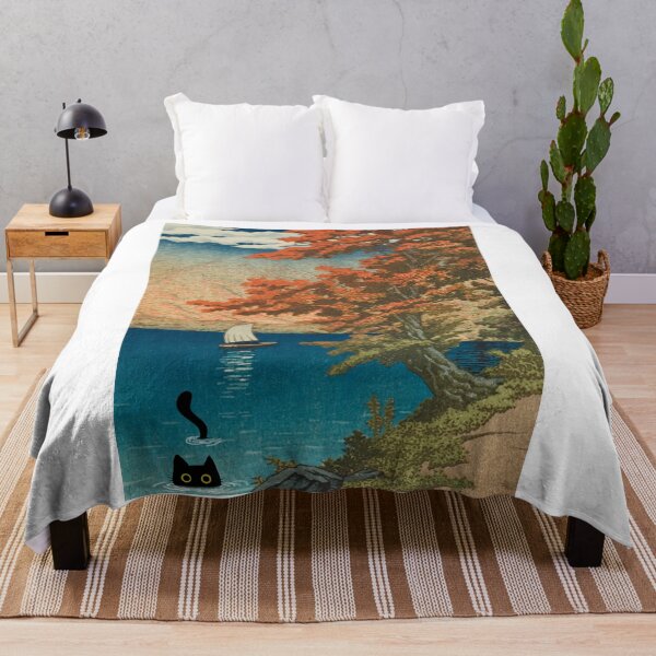 Item preview, Cat in Lake Chuzenji at Nikko - Nature Landscape designed and sold by PurrfectHome.