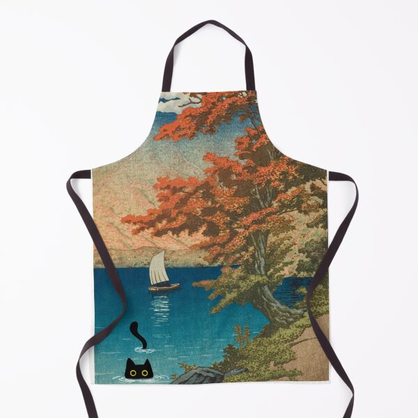 Item preview, Cat in Lake Chuzenji at Nikko - Nature Landscape designed and sold by PurrfectHome.