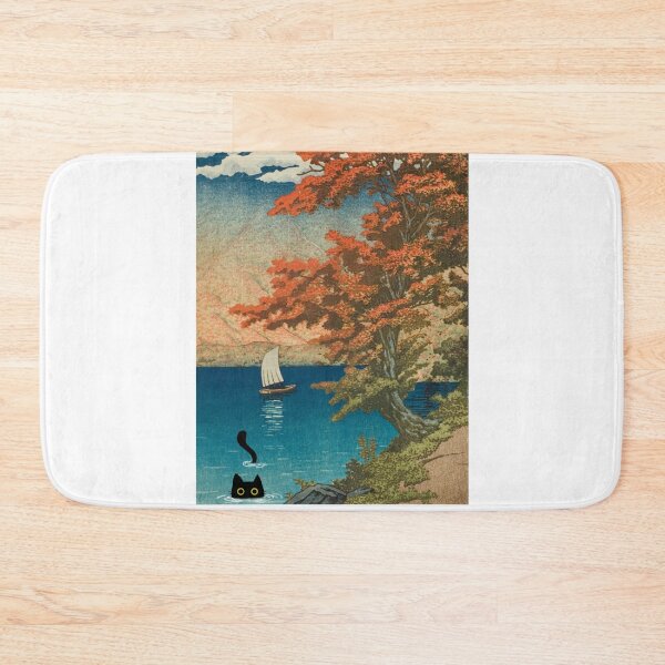 Item preview, Cat in Lake Chuzenji at Nikko - Nature Landscape designed and sold by PurrfectHome.