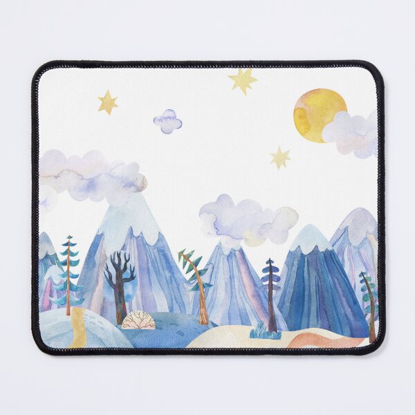 Item preview, watercolor mountain landscape designed and sold by the-myro.