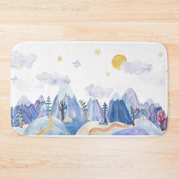 Item preview, watercolor mountain landscape  designed and sold by the-myro.