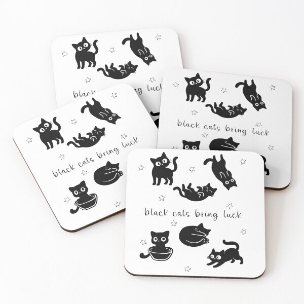 Item preview, black cats bring luck • cute cat lover poster designed and sold by Mypixieart.