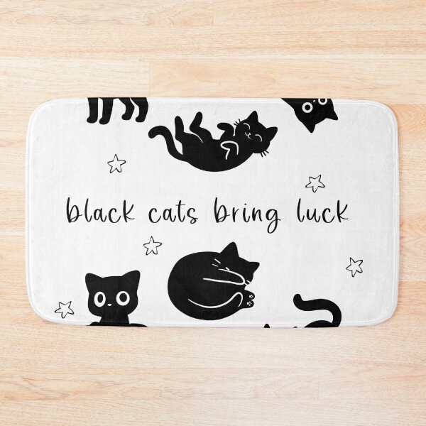 Item preview, black cats bring luck • cute cat lover poster designed and sold by Mypixieart.