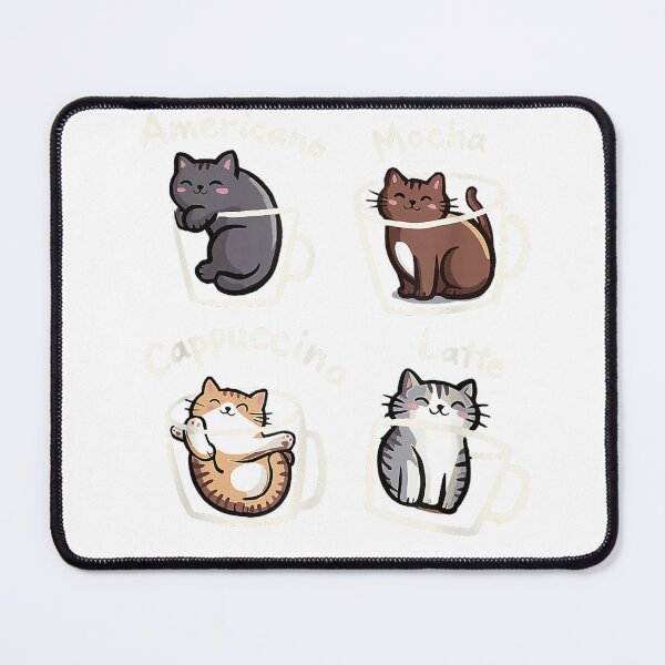 Item preview, Cute Cats in Coffee Cups Espresso Mocha Latte Cappuccino T-Shirt designed and sold by KTY-NUSS.