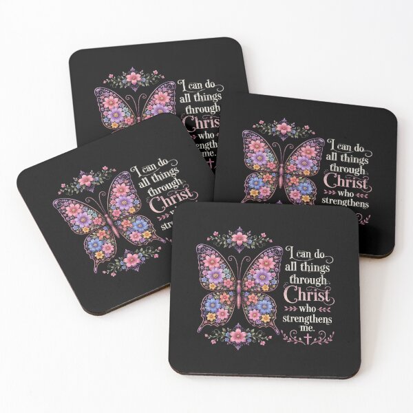 Item preview, I Can Do All Things Through Christ Pretty Butterfly designed and sold by OlakunleOloroz.
