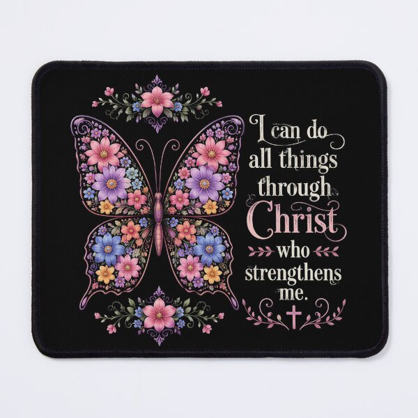 Item preview, I Can Do All Things Through Christ Pretty Butterfly designed and sold by OlakunleOloroz.