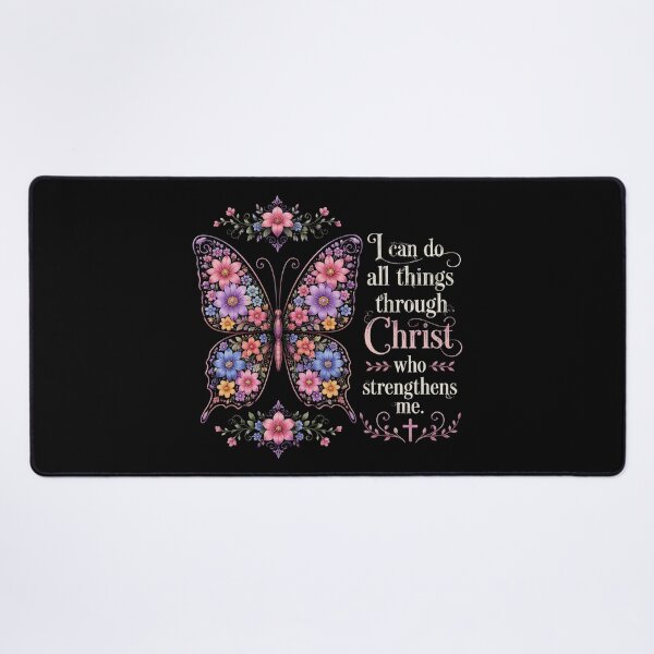 Item preview, I Can Do All Things Through Christ Pretty Butterfly designed and sold by OlakunleOloroz.