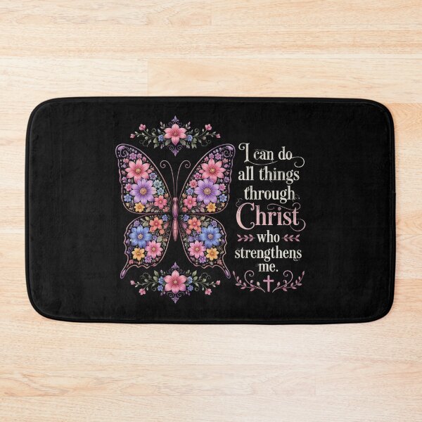 Item preview, I Can Do All Things Through Christ Pretty Butterfly designed and sold by OlakunleOloroz.