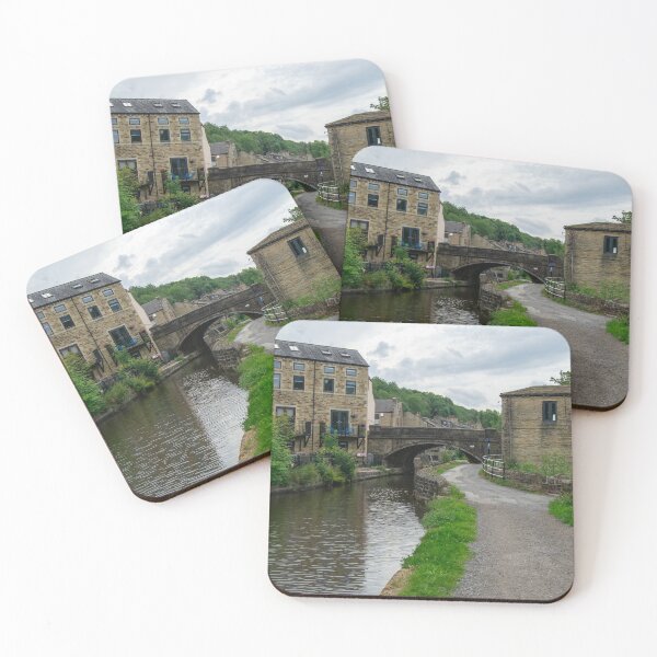 Item preview, Historic Station Road Bridge on the Rochdale Canal, Luddendenfoot designed and sold by ArtworkNorth.