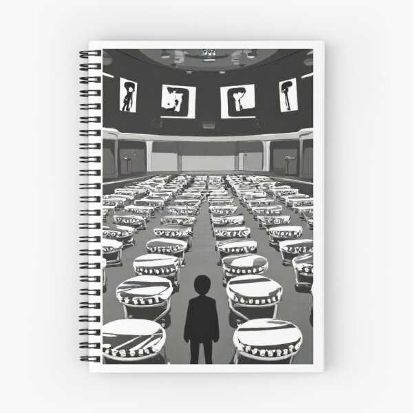Item preview, Illustration - Visionary Artist of Dystopian Surrealism, Monumental Monochrome Work designed and sold by Reverso-Design.
