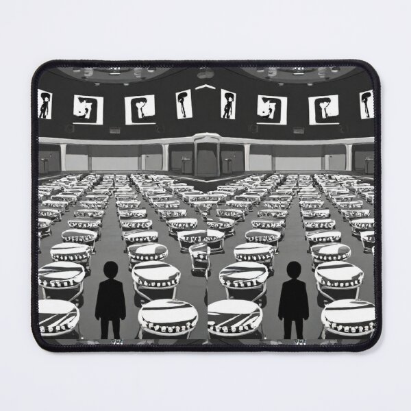 Item preview, Illustration - Visionary Artist of Dystopian Surrealism, Monumental Monochrome Work designed and sold by Reverso-Design.