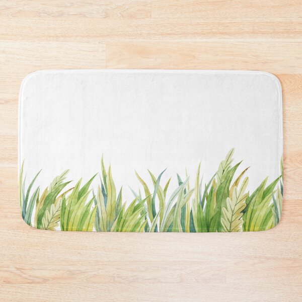 Item preview, green grass seamless border pattern designed and sold by the-myro.