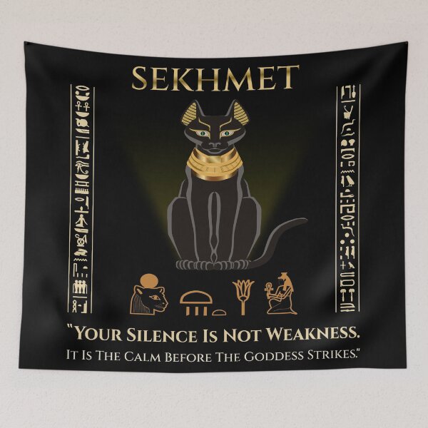 Item preview, Sekhmet · Your Silence Is Not Weakness · It Is The Calm Before The Goddess Strikes · Egypt Art designed and sold by PharaohDArt.