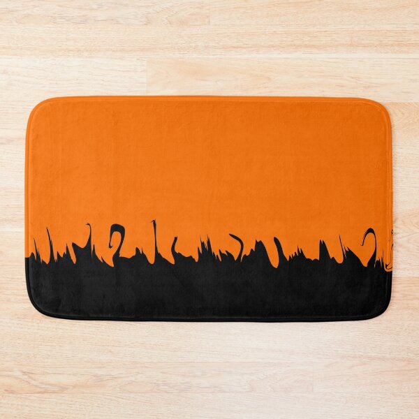 Item preview, Spooky Halloween Silhouette - Minimalist Orange and Black Background designed and sold by Caterina@.
