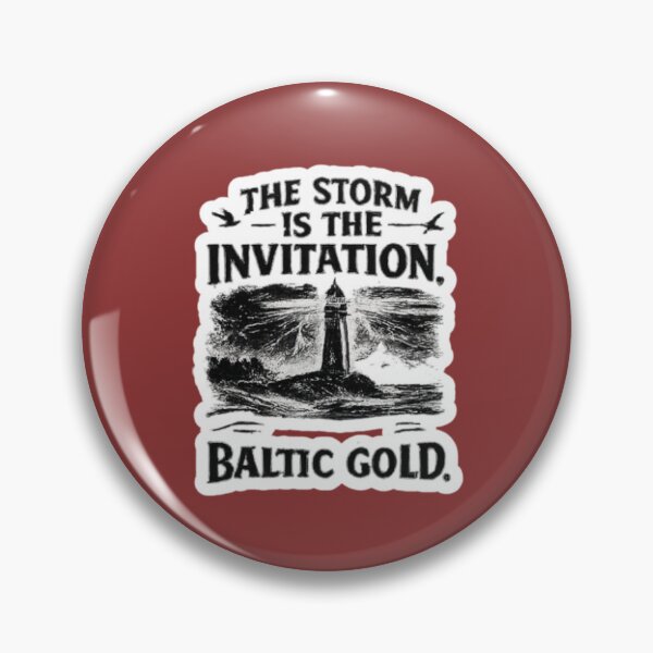 Item preview, The Storm Is The Invitation. Baltic Gold Gift Idea For Amber Hunters And Beachcombers designed and sold by Glitch-Cult.
