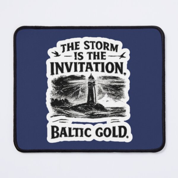 Item preview, The Storm Is The Invitation. Baltic Gold Gift Idea For Amber Hunters And Beachcombers designed and sold by Glitch-Cult.