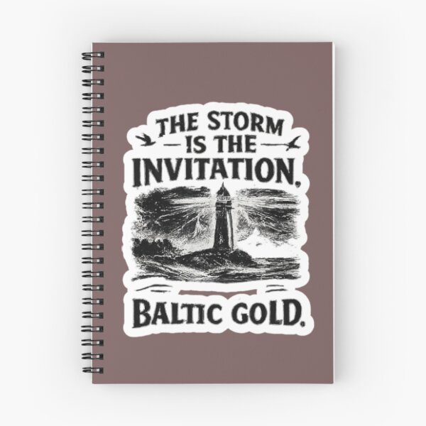 Item preview, The Storm Is The Invitation. Baltic Gold Gift Idea For Amber Hunters And Beachcombers designed and sold by Glitch-Cult.