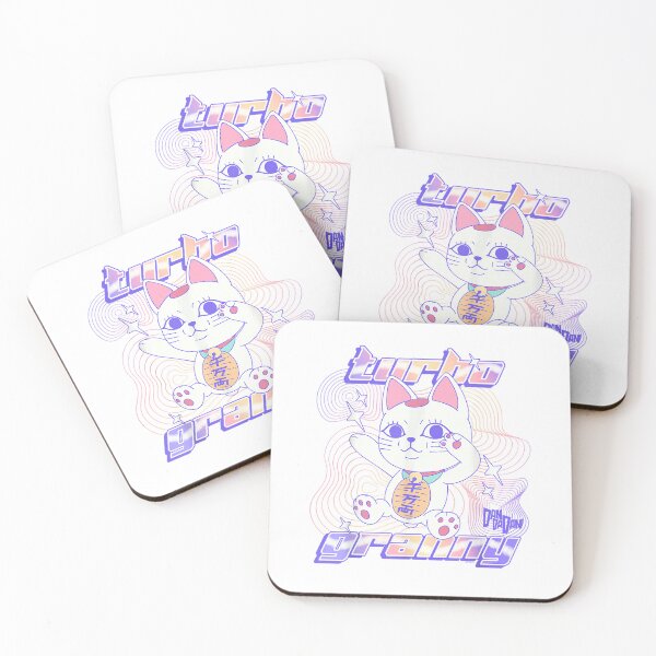 Item preview, Dan Da Dan Turbo Granny Lucky Cat Pastel Y2K Waves Anime T-Shirt designed and sold by gidget-gadget.