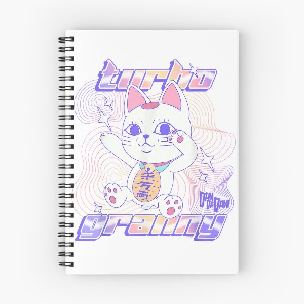 Item preview, Dan Da Dan Turbo Granny Lucky Cat Pastel Y2K Waves Anime T-Shirt designed and sold by gidget-gadget.