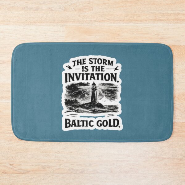 Item preview, The Storm Is The Invitation. Baltic Gold Gift Idea For Amber Hunters And Beachcombers designed and sold by Glitch-Cult.
