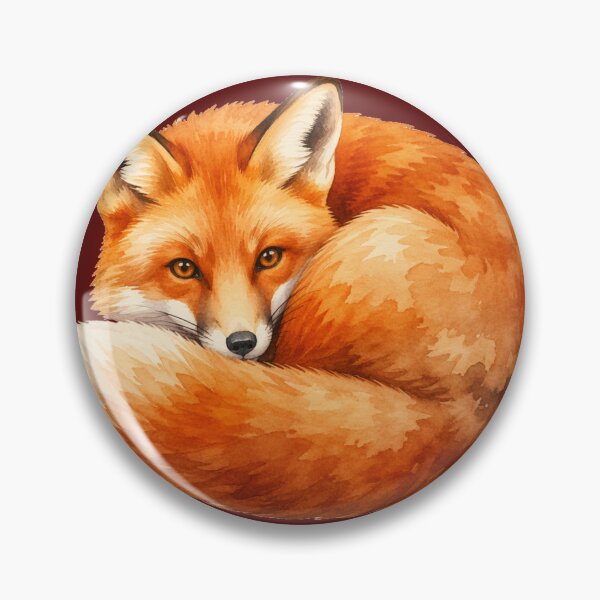 Item preview, Watercolor Fox — Soft Autumn Woodland Art Sticker designed and sold by NUFADE.