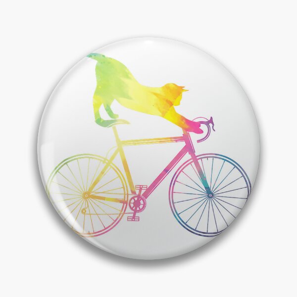 Item preview, Cyclist Cat Animal Gift Colorful Bicycle T-Shirt designed and sold by KTY-NUSS.