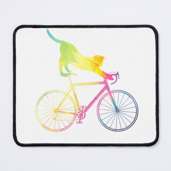 Item preview, Cyclist Cat Animal Gift Colorful Bicycle T-Shirt designed and sold by KTY-NUSS.