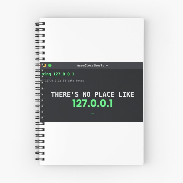 Item preview, There's No Place Like 127.0.0.1 Funny Programmer Shirt designed and sold by JoPiCreative.