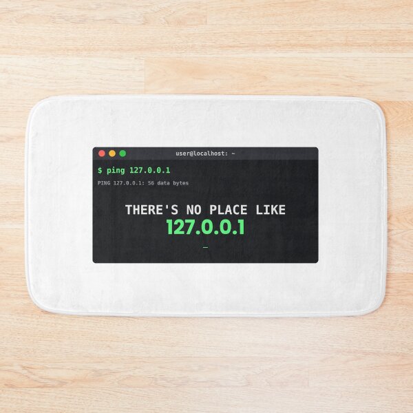 Item preview, There's No Place Like 127.0.0.1 Funny Programmer Shirt designed and sold by JoPiCreative.