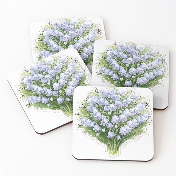 Item preview, Pastel Bluebell and Lily Bouquet  designed and sold by Jaideep Walia.