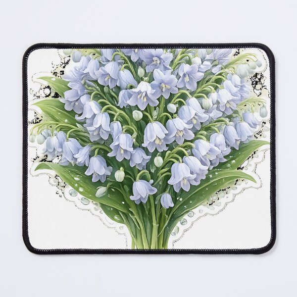 Item preview, Pastel Bluebell and Lily Bouquet designed and sold by Jaideep Walia.