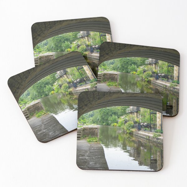 Item preview, Rochdale Canal View under Station Road Bridge, Luddendenfoot designed and sold by ArtworkNorth.