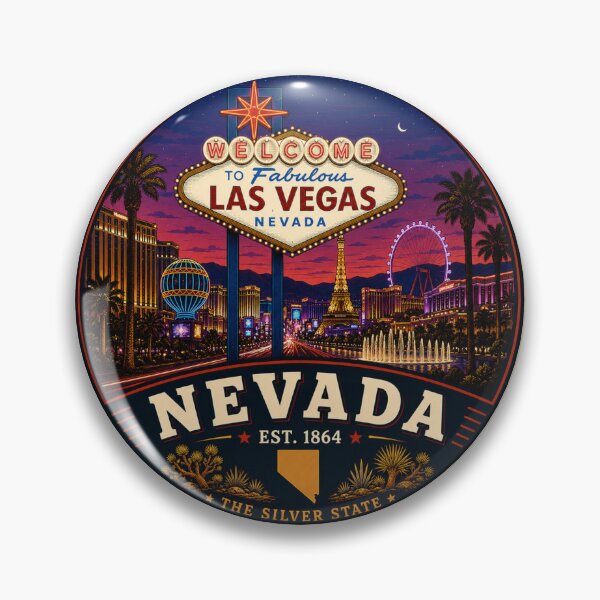 Item preview, Nevada Retro State Badge – Vintage Travel Graphic designed and sold by Mac Sketches.