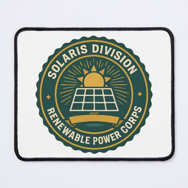 Item preview, Solar Power Emblem Badge - Retro Renewable Energy Patch designed and sold by minynature.