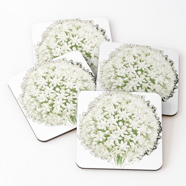 Item preview, White Allium Blossom Sphere   designed and sold by Jaideep Walia.