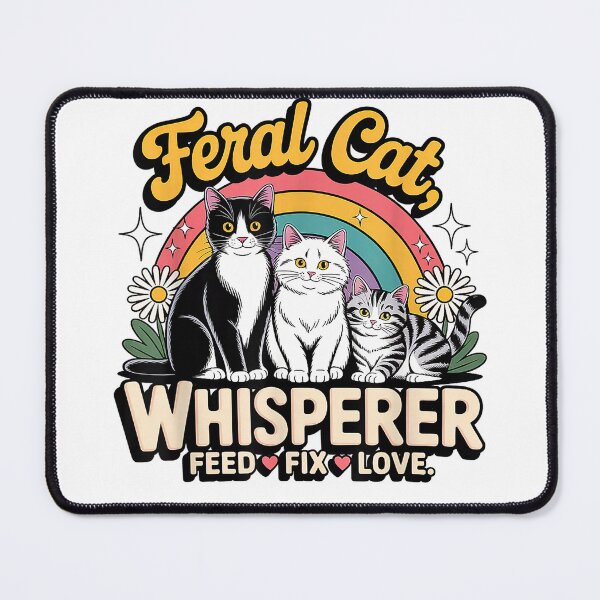 Item preview, Feral Cat Whisperer Funny Cat Lover T for Women, Men, Kids T-Shirt designed and sold by kevincuellar.