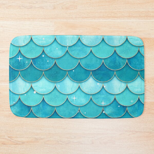 Item preview, Turquoise Mermaid Scales Pattern designed and sold by humnoo.