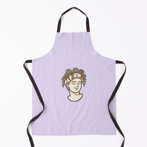 Item preview, Kawaii Greek Bust with Succulents designed and sold by Castiora.