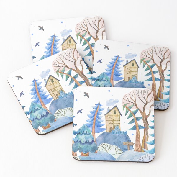 Item preview,  House with winter Trees designed and sold by the-myro.