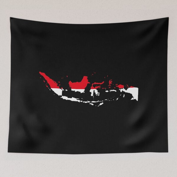Item preview, Indonesia Shaped Flag ID designed and sold by shitpostee.