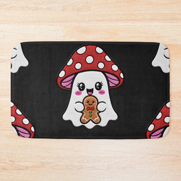 Item preview, Cute Ghost Gingerbread Kawaii Embroidery Patch Design Christmas Mushroom Boo designed and sold by ColorSplash123.