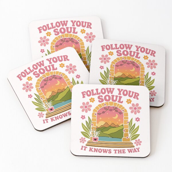 Item preview, Follow Your Soul, It Knows the Way – Retro Boho Nature Vector Design designed and sold by Huddy-clothes.