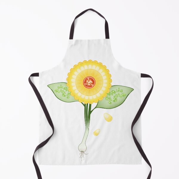 Item preview, Whimsical Vegetable Flower–Corn-Tomato-Cucumber-Green Onion-Botanical Art designed and sold by Arts17N.