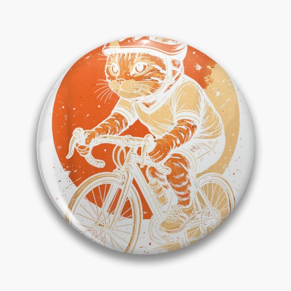 Item preview, Funny Cat Cycling Retro Bike Rider Pet Bicycle Kawaii T-Shirt designed and sold by KTY-NUSS.