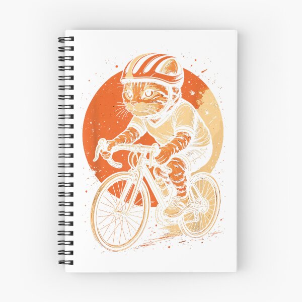 Item preview, Funny Cat Cycling Retro Bike Rider Pet Bicycle Kawaii T-Shirt designed and sold by KTY-NUSS.