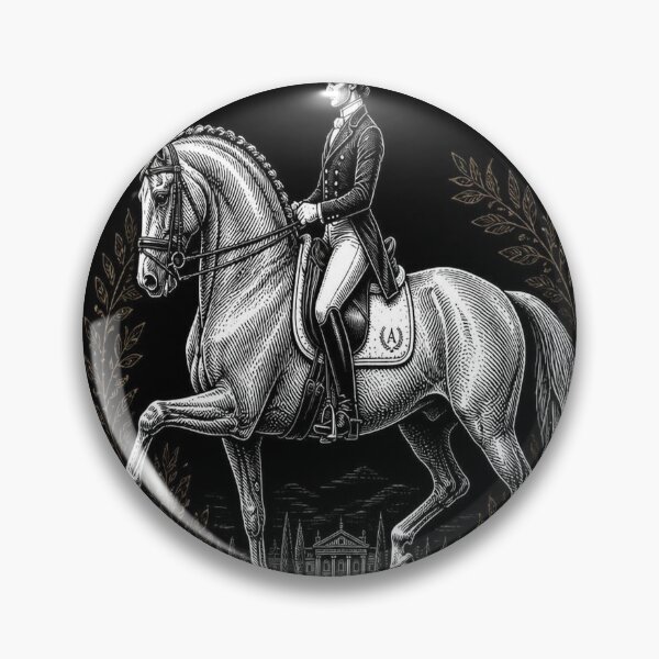 Artikelvorschau, Dressage Horse Dark Academia Equestrian Art entworfen und verkauft von SunnyDesign82.